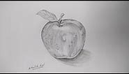 How To Draw Apple / Still life drawing / step by step