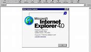 Internet Explorer 4.0 in 1997