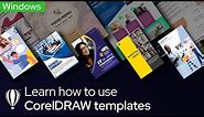 How to Use CorelDRAW Templates | Windows