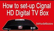 How to set up Cignal HD Digital TV box.