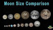 Moon Size Comparison | 3D Size Comparisons of the Universe
