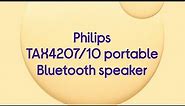 Philips TAX4207/10 Portable Bluetooth Speaker - Black - Quick Look