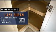 Installing Lazy Susan in a Corner Cabinet - How to Build Kitchen Cabinets Series Part 3 of 9