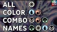 All Magic the Gathering Color Combo Names