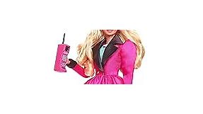 Barbie Rewind 80s Edition Career Girl Doll (11.5-in Blonde) Wearing Blazer, Houndstooth Skirt & Accessories, with Cassette Tape Doll Stand, Gift for Collectors