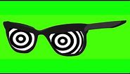 Hypnotic Green Screen Glasses
