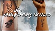 DIY: temporary tattoos using printer paper and ink!