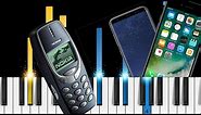 Cell phone ringtones on piano - Nokia, iPhone, Android - Ringtones Piano Tutorial