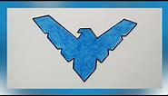 How to Draw Nightwing Logo