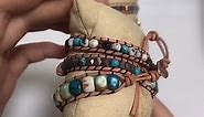 Boho Handmade Wrap Bracelet: Bead Natural Stone Jewelry