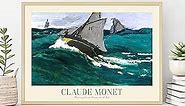 Claude Monet Prints, Museum Gallery Exhibition Poster, Claude Monet Art Works, Claude Monet Poster Prints, Vintage Print, Home Office Wall-Decor (Collection 3) - 12x18 Inches