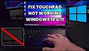 How to Fix Laptop Touchpad Not Working! (Windows 10 and 11) (EASY) | SCG