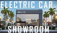 Electric Car Showroom Design Interior Exterior Full Tour #cars #carshowroom #byd