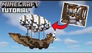 Minecraft - Steampunk Airship Survival Base Tutorial (How to Build)