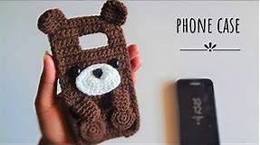 Cute simple crochet phone cover | English subtitles (CC) | Crochet phone case for beginners