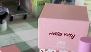 got the hello kitty perfume from zara ☆w☆ the packaging is so cute ☁️🌷💫 #fyp #hellokitty #sanrio #unboxing #haul #zara #perfume #cute #sanriocore #pinterest #pink #coquette #aesthetic
