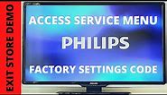 PHILIPS TV SERVICE MENU || LED TV SERVICE MODE CODE || EXIT STORE MODE
