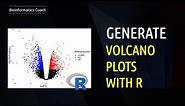 RNA Seq Analysis | How to visualize gene expression data | Volcano Plots with R ggplot