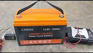 CHINS 12V 100ah LiFePO4 battery - RV battery system