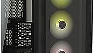 Corsair iCUE 5000X RGB Tempered Glass Mid-Tower ATX PC Smart Case - Black