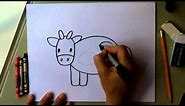 How to Draw a Cow - Easy Drawing Tutorial! Fun for kids! moo!!