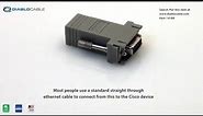 DB9 Female to RJ45 Male Console Rollover Adapter CAB-9AS-FDTE
