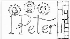 "1 Peter" Bible Book Coloring Page - Ministry-To-Children