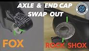 How to fit a thru axle & end cap, from Rock Shox 35 to Fox 36 Fork.