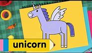 Learn How to Draw A Unicorn | Kids Drawing Lesson | Step By Step
