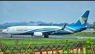 Oman Air Boeing 737-800 takeoff from Trivandrum International Airport [HD]