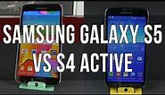 Samsung Galaxy S5 vs Galaxy S4 Active comparison