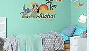 RoomMates RMK5111GM Lilo and Stitch Peel and Stick Giant Wall Decals with Alphabet