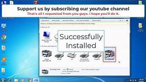 How to install HP Deskjet 3550 printer driver manually in Windows 7 using its basic driver