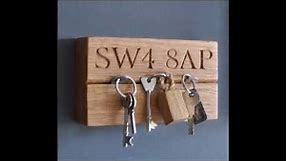 59 creatives and fun DIY ideas for wooden key holders for wall