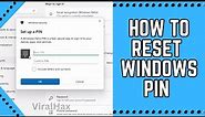 How to Reset Windows PIN | Change PIN in Windows for Enhanced Security 🔐💻