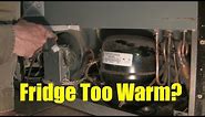 How to investigate and fix a fridge that is too warm