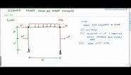 Frame Analysis Example 2 (Part 1) - Shear and Moment Diagrams - Structural Analysis