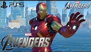 Marvel's Avengers - NEW MCU Iron Man Mark 7 Suit Gameplay 4K 60FPS (PlayStation 5)