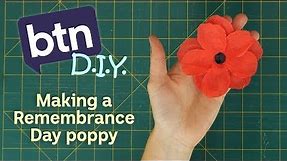 Making a Remembrance Day Poppy - BTN DIY