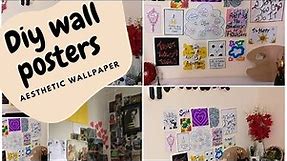 How to make Diy aesthetic wall posters