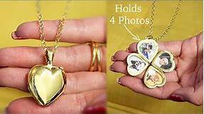 How to Open a Gold Heart Locket Necklace with 4 Photos