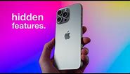 iPhone 15 Pro Hidden Features!