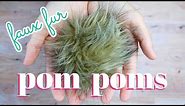 How To Make A Fur Pom Pom For A Hat SO EASY!