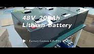 Custom 48V 200Ah Lithium Battery Pack