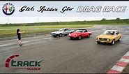 TRACK ATTACK | Alfa Romeo GTV, GTV6, Spyder Drag Race