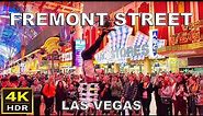 [4K] Fremont Street Las Vegas Walking Tour | March 2024