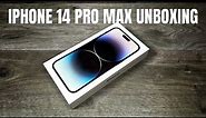 iPhone 14 Pro Max Space Black Unboxing & Setup
