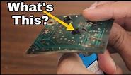 Whats Inside Black Stuff in Calculator Circuit board | IC
