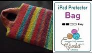 How To Crochet a Bag: iPad Carry Bag | EASY | The Crochet Crowd