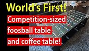 World's First Competition-Sized Foosball Coffee Table - 350 Hours!